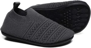 Hayeabi Toddler Kids Lightweight Indoor Outdoor House Slippers Shoes Non-Slip Grip Comfy Home Floor Shoes for Boys Girls