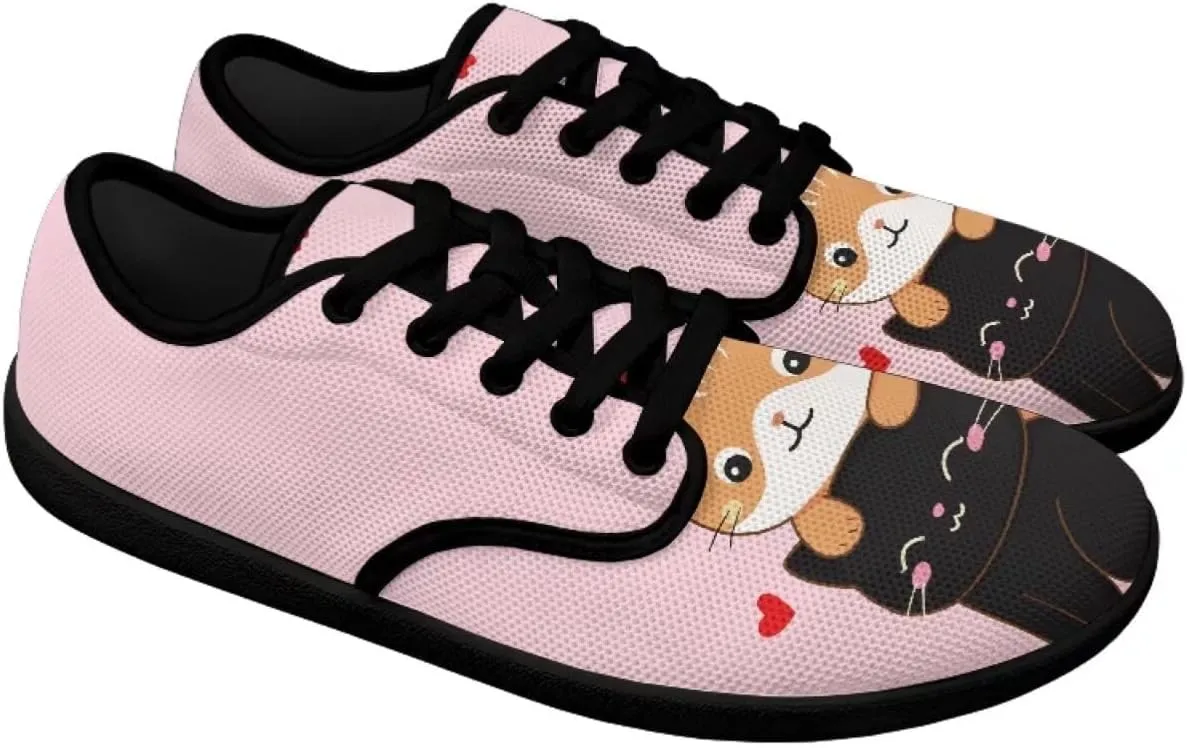Herat Womens Lace Up Fashion Sneakers Daily Casual Shoes Breathable Mesh Upper Walking Shoes