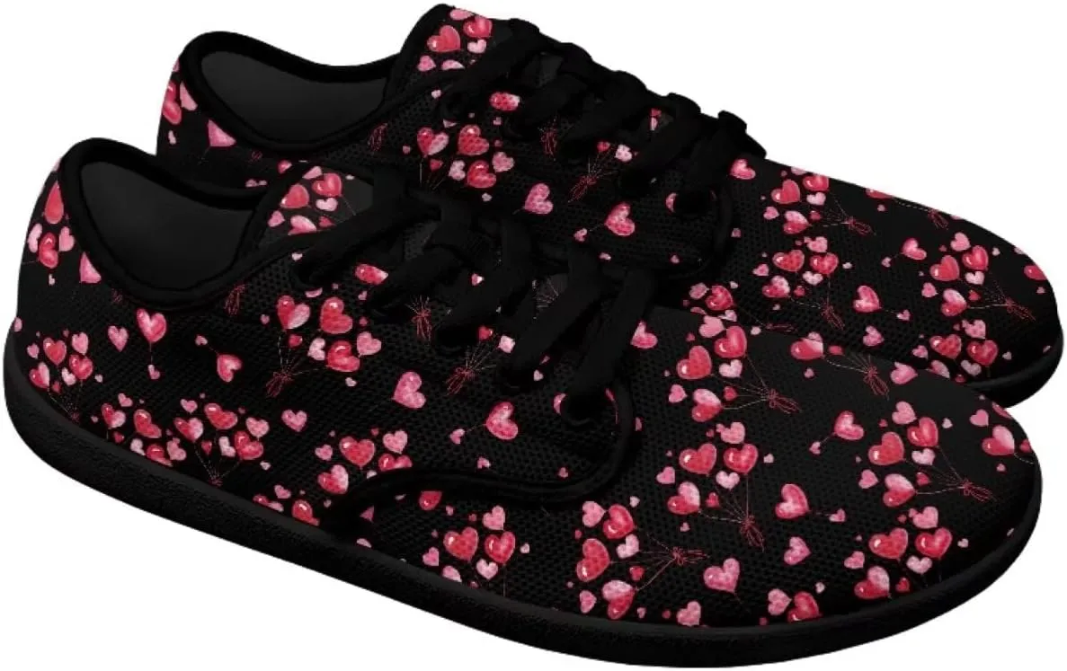 Herat Womens Lace Up Fashion Sneakers Daily Casual Shoes Breathable Mesh Upper Walking Shoes