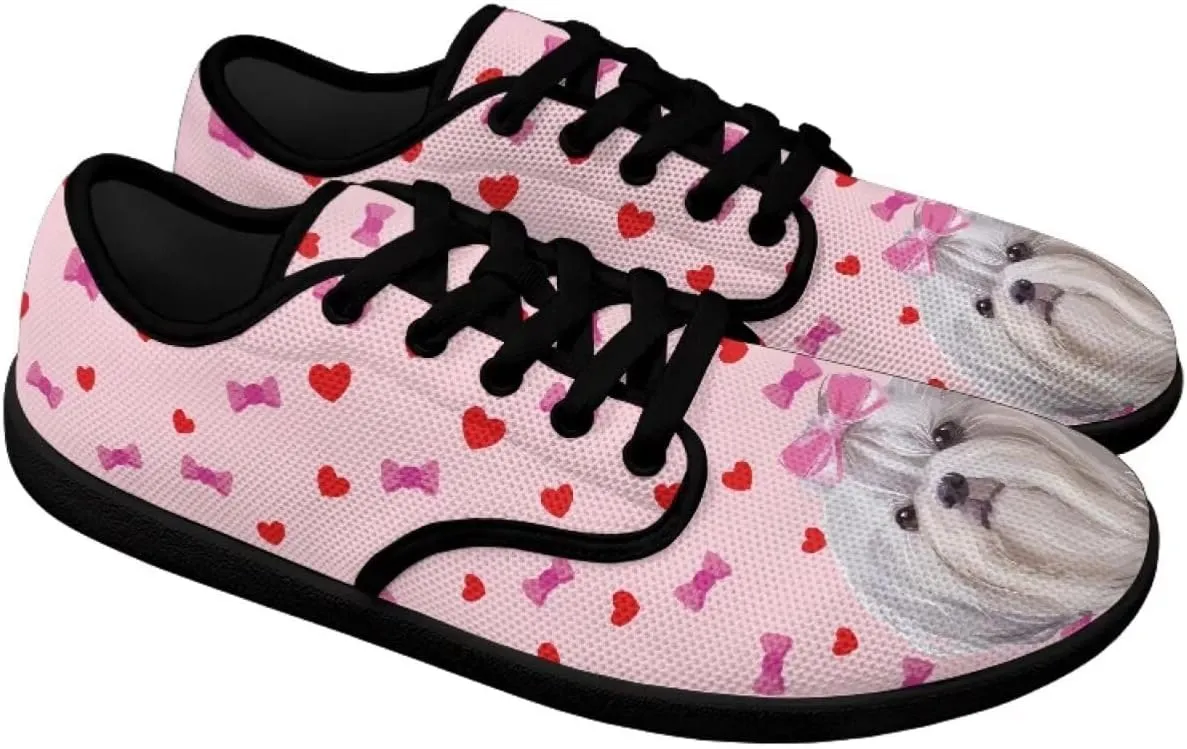Herat Womens Lace Up Fashion Sneakers Daily Casual Shoes Breathable Mesh Upper Walking Shoes