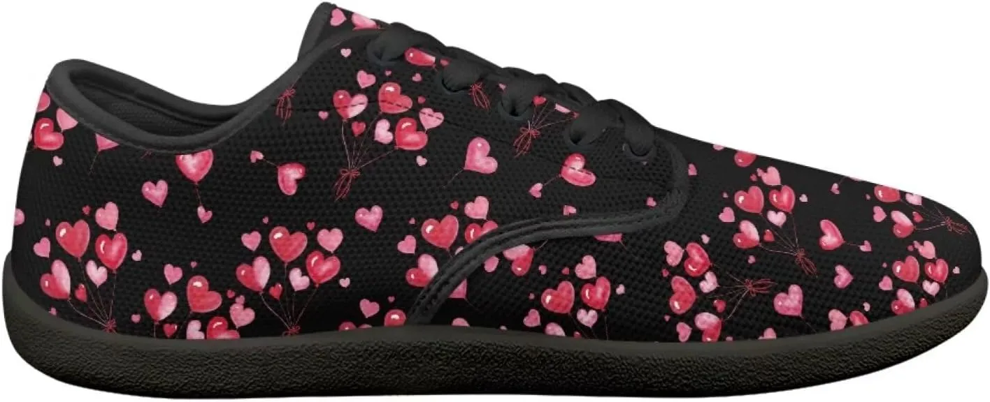 Herat Womens Lace Up Fashion Sneakers Daily Casual Shoes Breathable Mesh Upper Walking Shoes