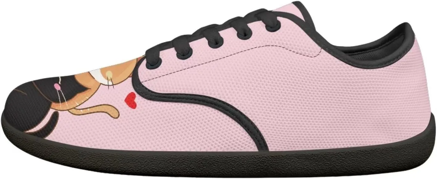 Herat Womens Lace Up Fashion Sneakers Daily Casual Shoes Breathable Mesh Upper Walking Shoes