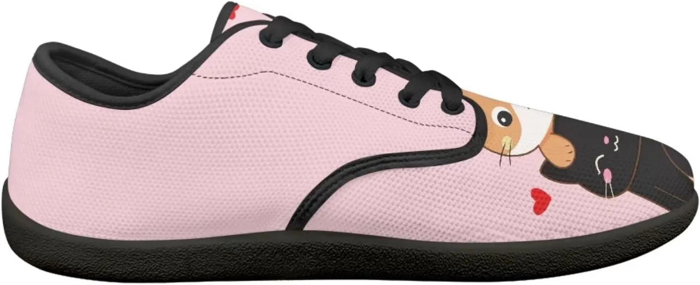 Herat Womens Lace Up Fashion Sneakers Daily Casual Shoes Breathable Mesh Upper Walking Shoes