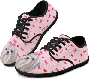 Herat Womens Lace Up Fashion Sneakers Daily Casual Shoes Breathable Mesh Upper Walking Shoes