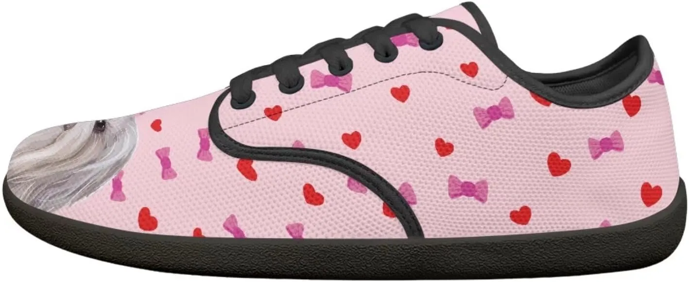 Herat Womens Lace Up Fashion Sneakers Daily Casual Shoes Breathable Mesh Upper Walking Shoes