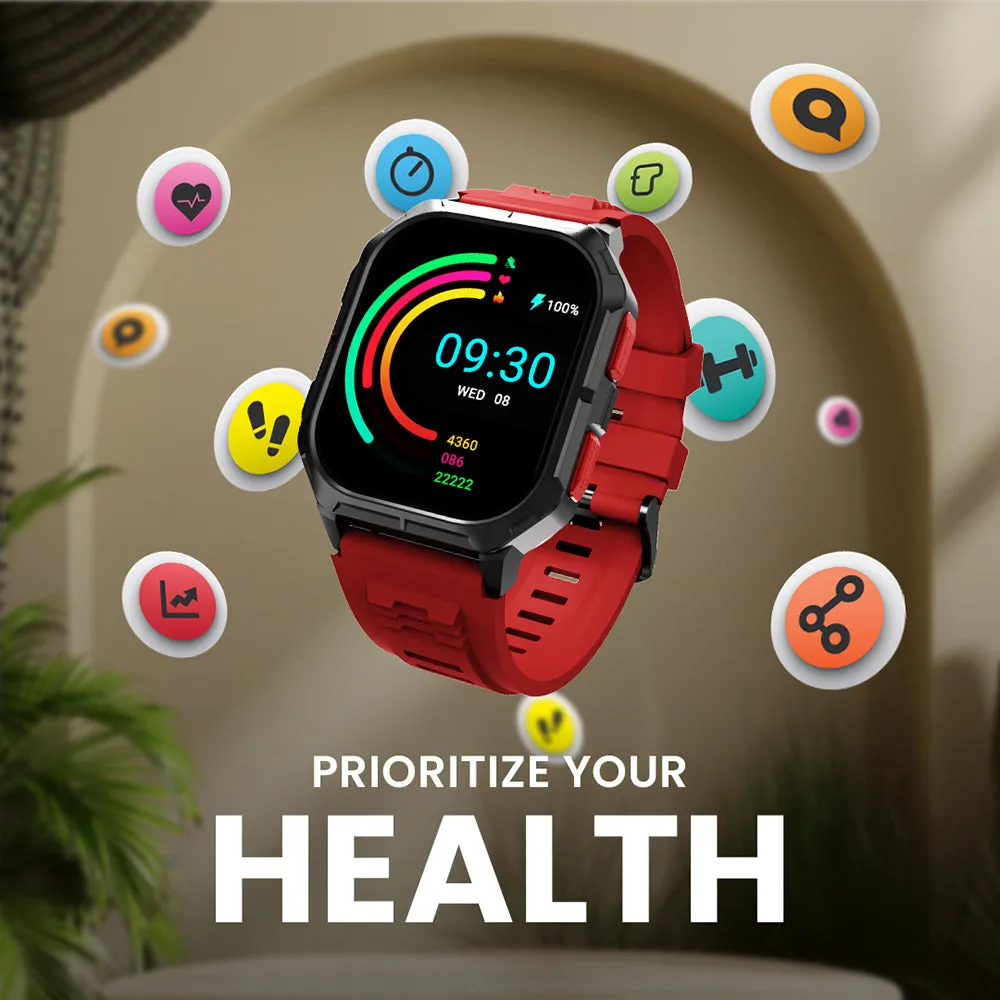 HiFuture Ultra3 Sports & Fitness Smartwatch (Carmine Orange)