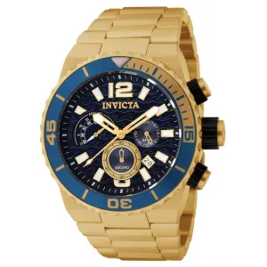 Invicta 1344 Men's Divers Quest Chronograph Gold Tone Watch
