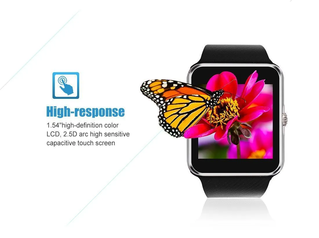 IRONLINK Smartwatch GT08 Bluetooth Smart Watch Phone with Sim Card Solt anti-lost Call reminder Phone Mate