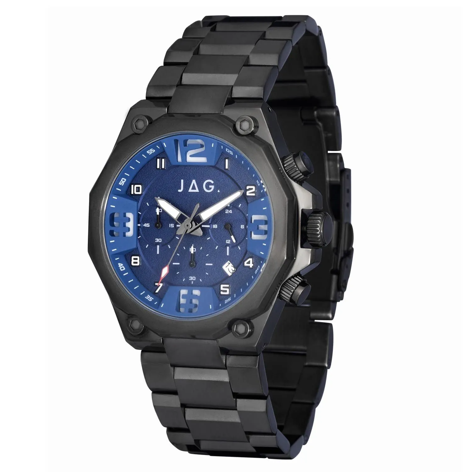 Jag Baxter Blue Dial 46mm Watch J2644A