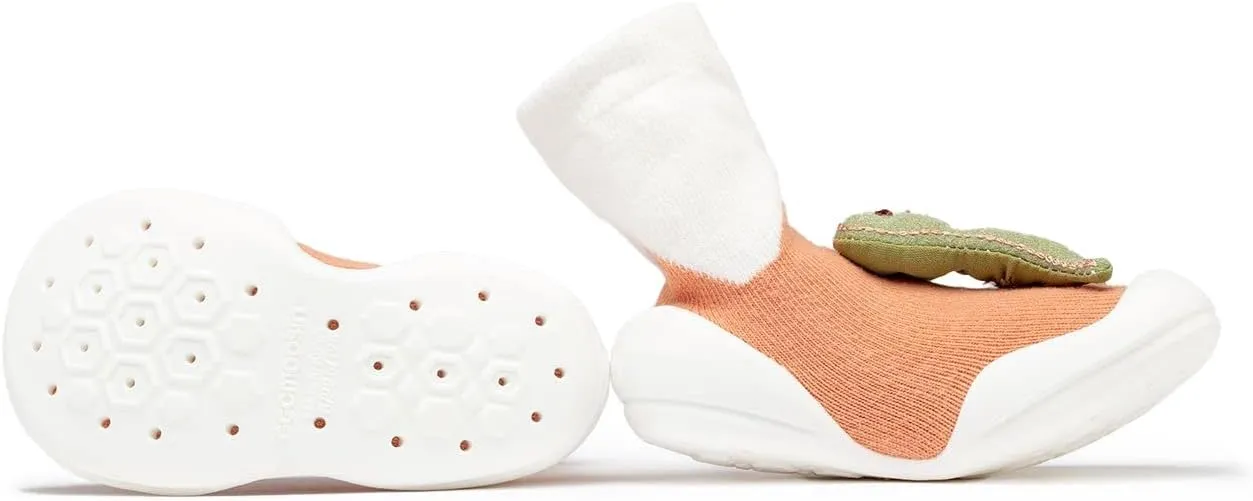 Komuello Toddler Boy Shoes, Premium Materials, Breathable, Washable, Non-Slip, Stay-On, Durable, Cotton Socks with Air Pocket Cushion for Indoor and Outdoor - BPA Free Toddler Shoes for Boys