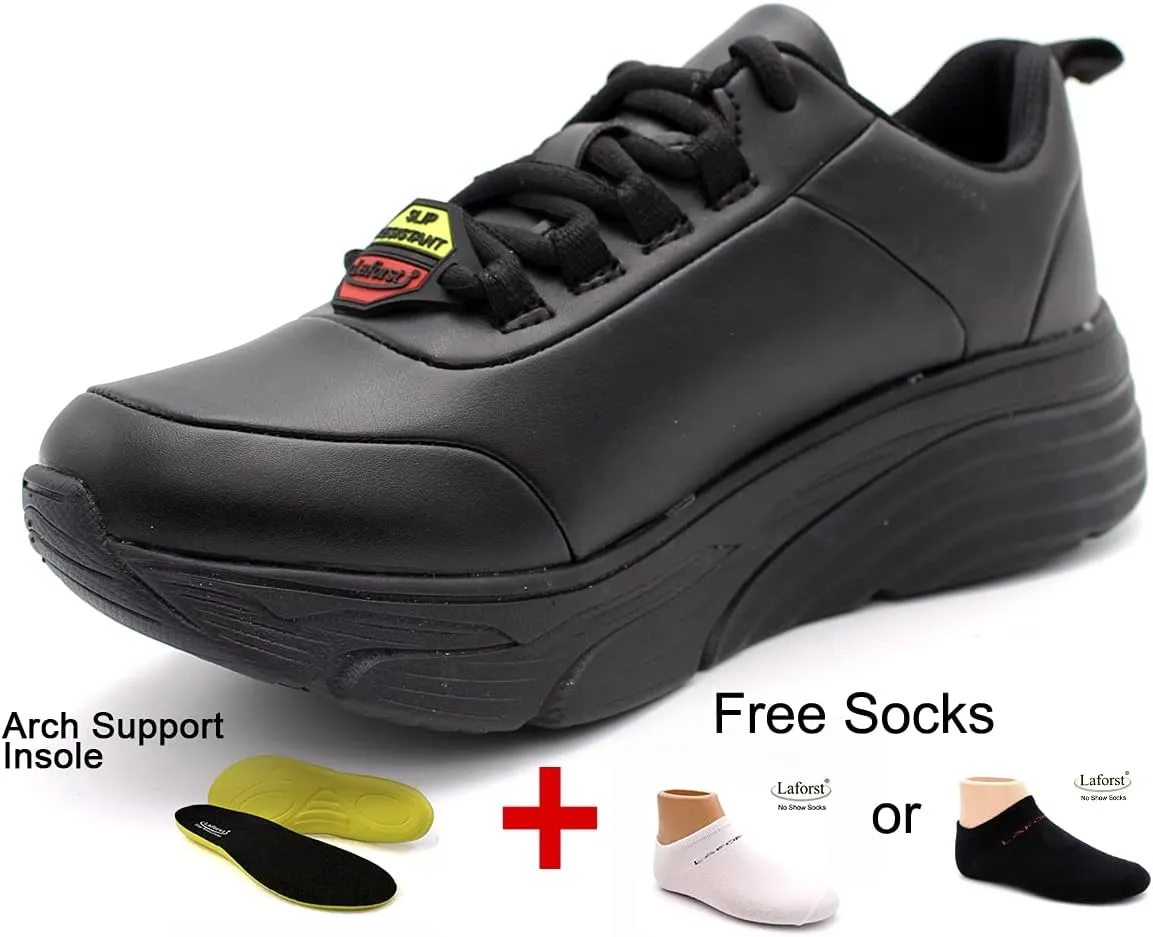 Laforst Womens Falcon Xtreme Comfort Work Non-Slip Sneaker  Free Socks