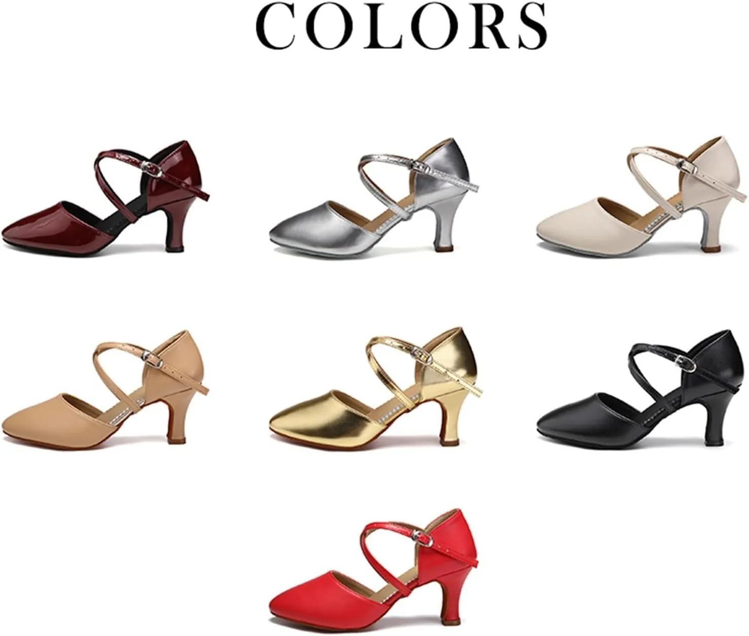 Latin Dance Shoes for Women Women Dance Shoes Latin Party Tango Jazz Elegant Dancing Shoes Lace-up Suede Sole Closed Toe Microfiber Leather(Light Brown 5cm,34 (22cm))