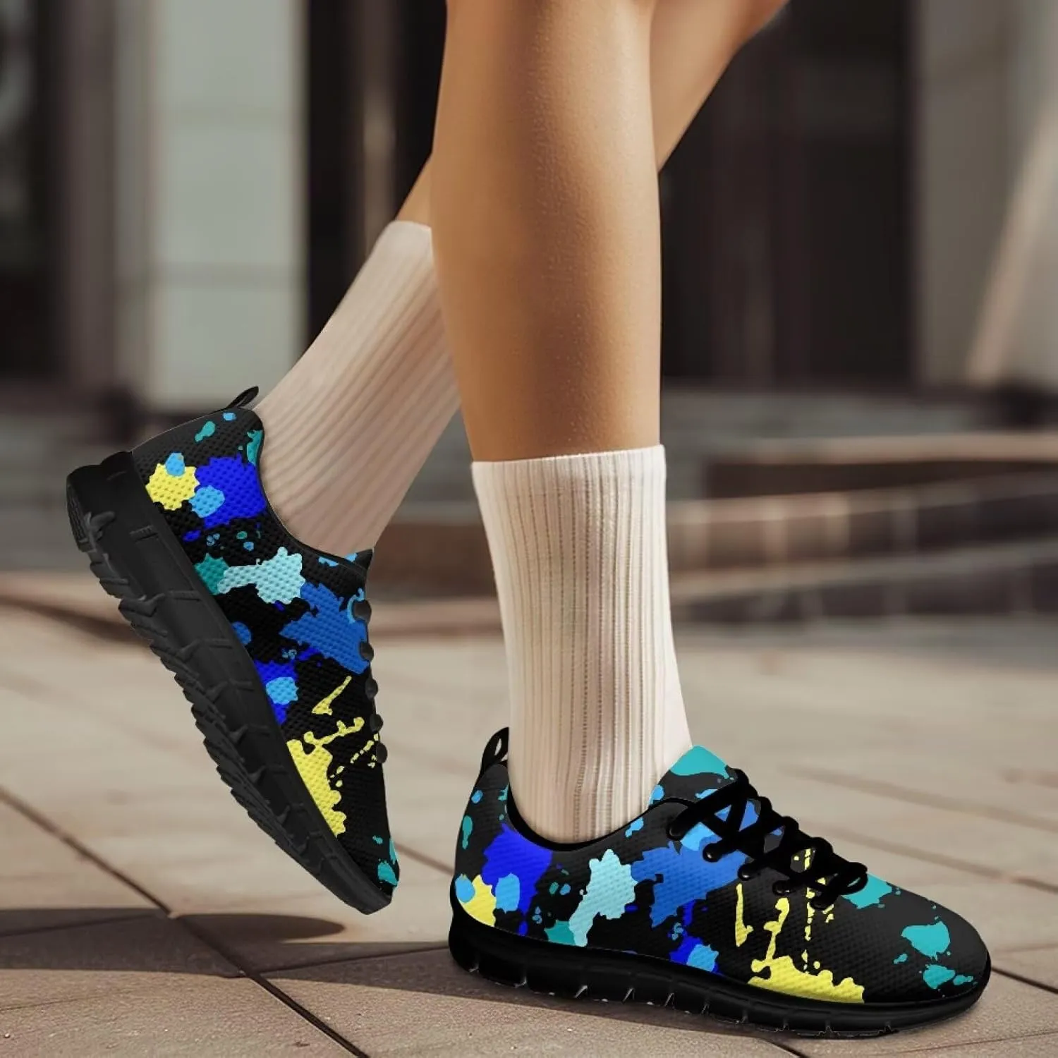 Lightweight EVA Running Shoes - Breathable Mesh, Non-Slip Sole for Men, Perfect for Gym, Walking, and Travel