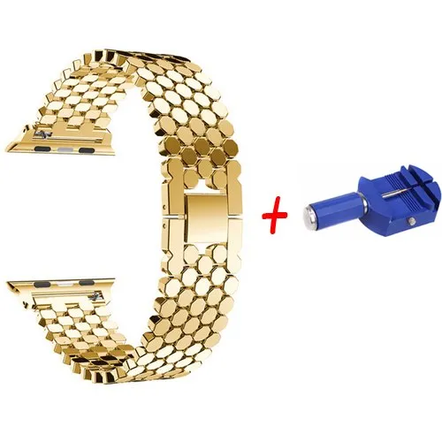 Link Bracelet Strap for Apple Watch Band 42mm/38mm/44mm/40mm for iwatch Series 4/3/2/1 Metal Wrist Belt Clock Watchband
