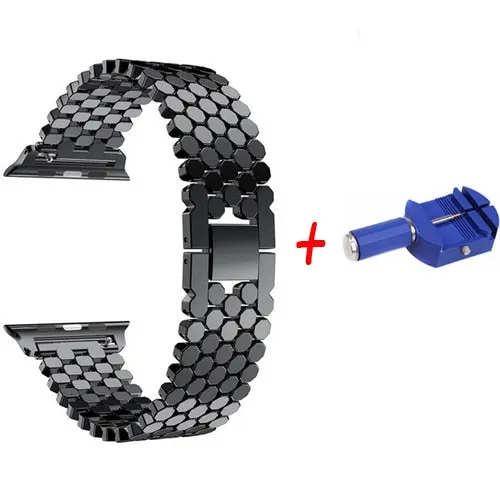 Link Bracelet Strap for Apple Watch Band 42mm/38mm/44mm/40mm for iwatch Series 4/3/2/1 Metal Wrist Belt Clock Watchband