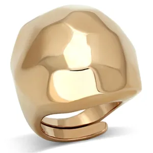 LO3013 - Rose Gold Brass Ring with No Stone LO3013 - Rose Gold Brass Ring with No Stone