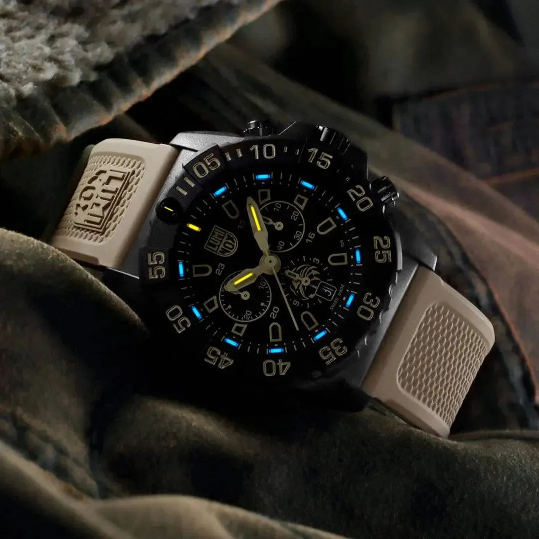 Luminox Navy Seal Foundation Chronograph Dive Watch Sand XS.3590.NSF.SET