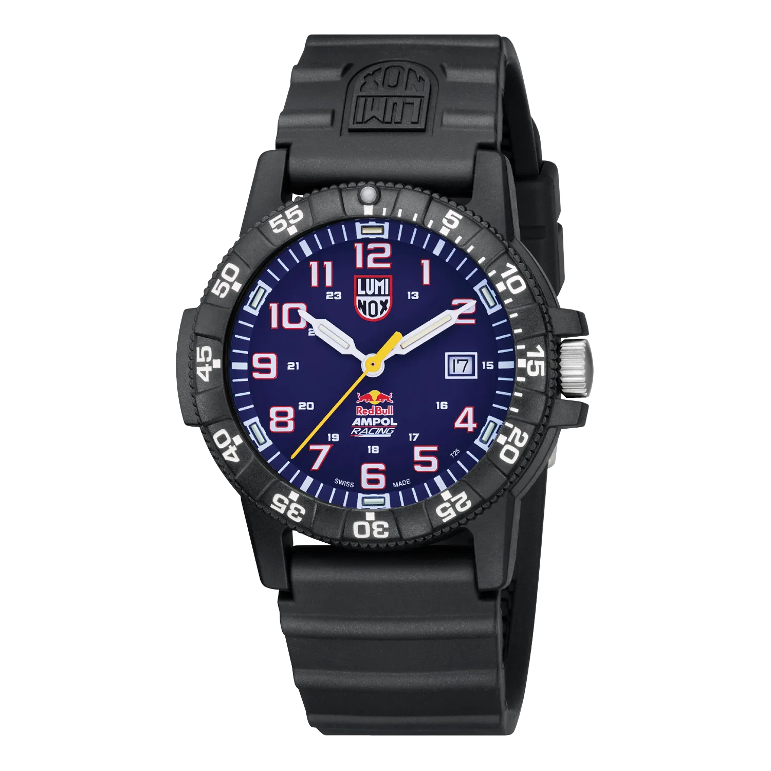 Luminox Red Bull Blue Dial Black Rubber Strap Watch XS.0321.ARB