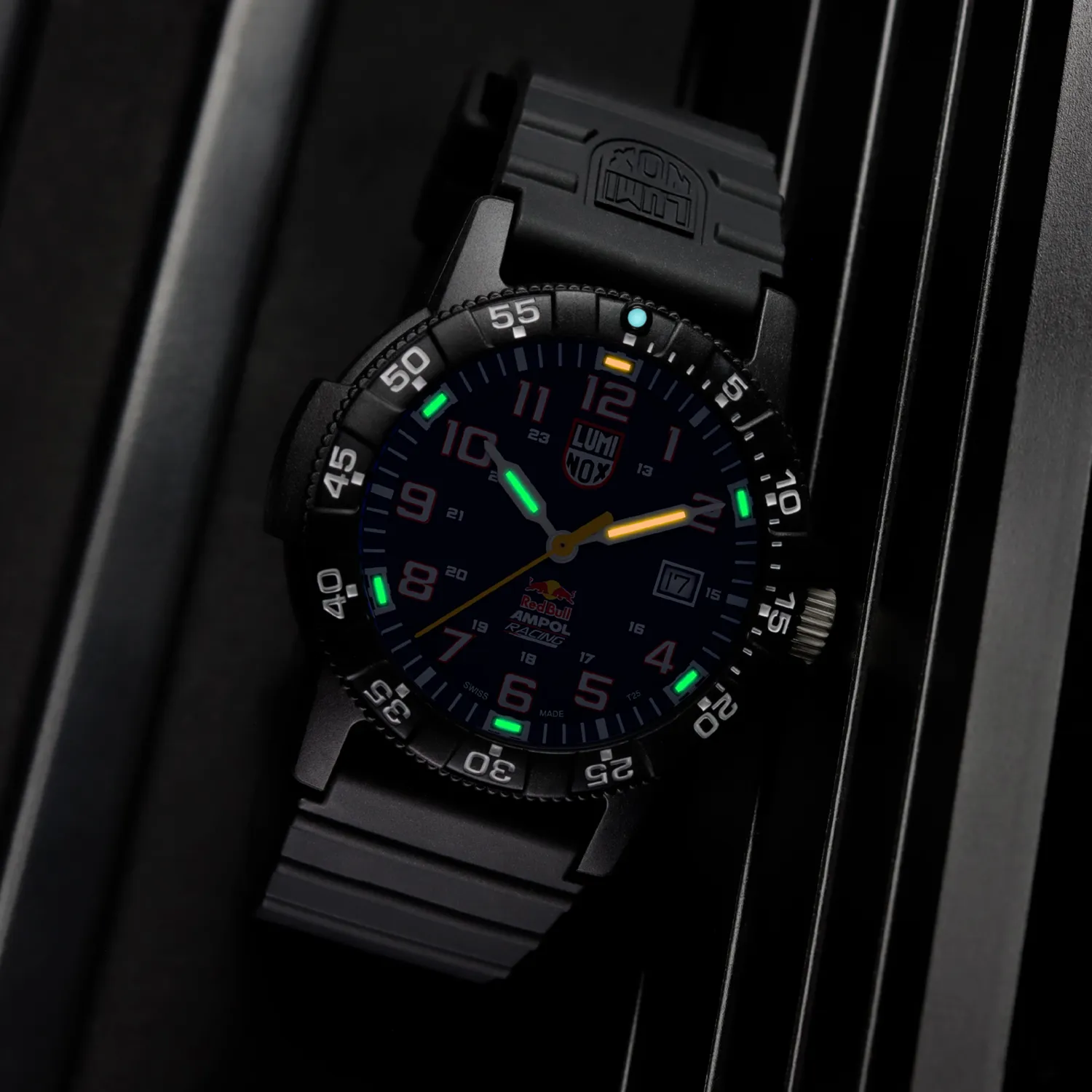 Luminox Red Bull Blue Dial Black Rubber Strap Watch XS.0321.ARB