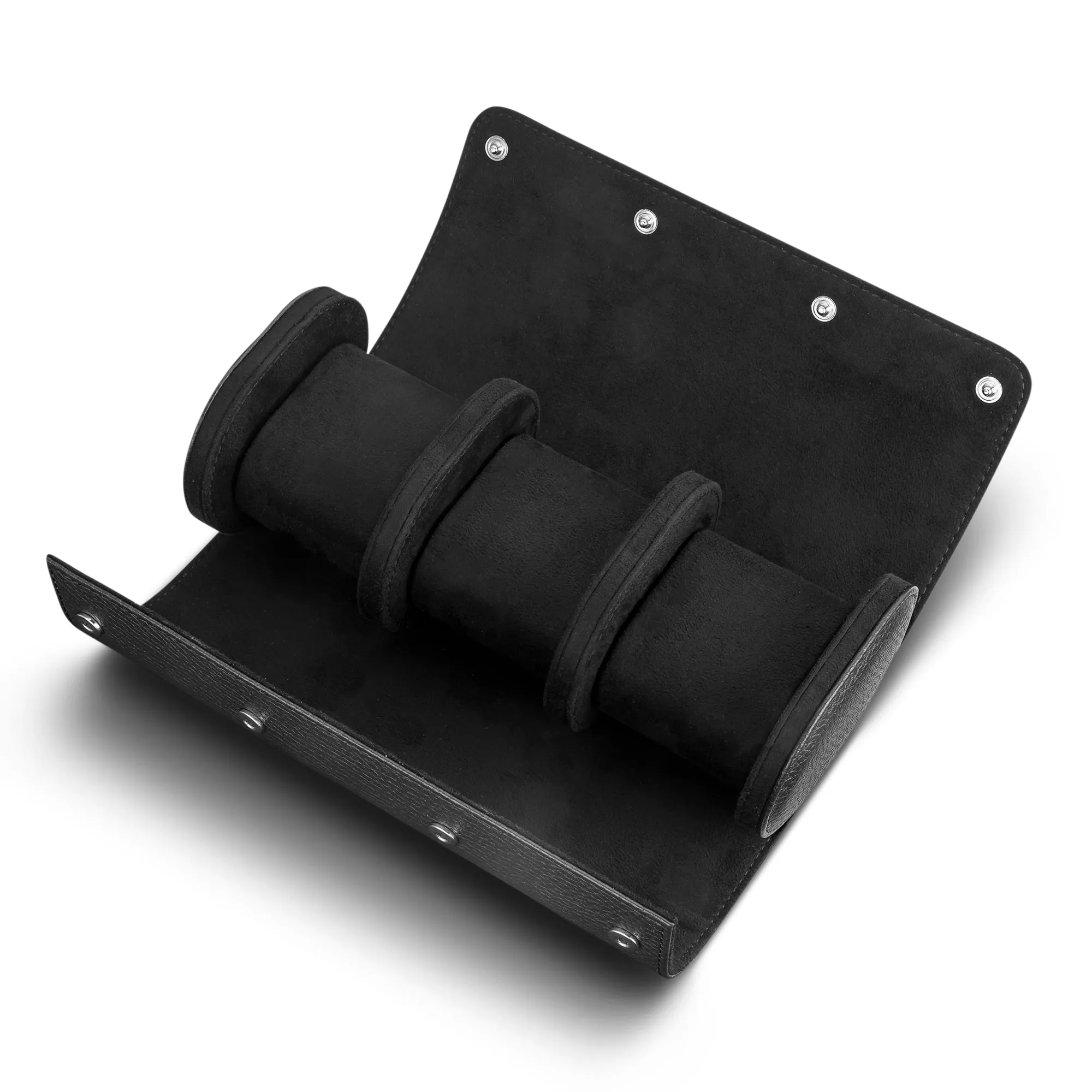 Mainspring Arsenale Lorenzo 3-Slot Black Watch Roll MS-ALWR1-03