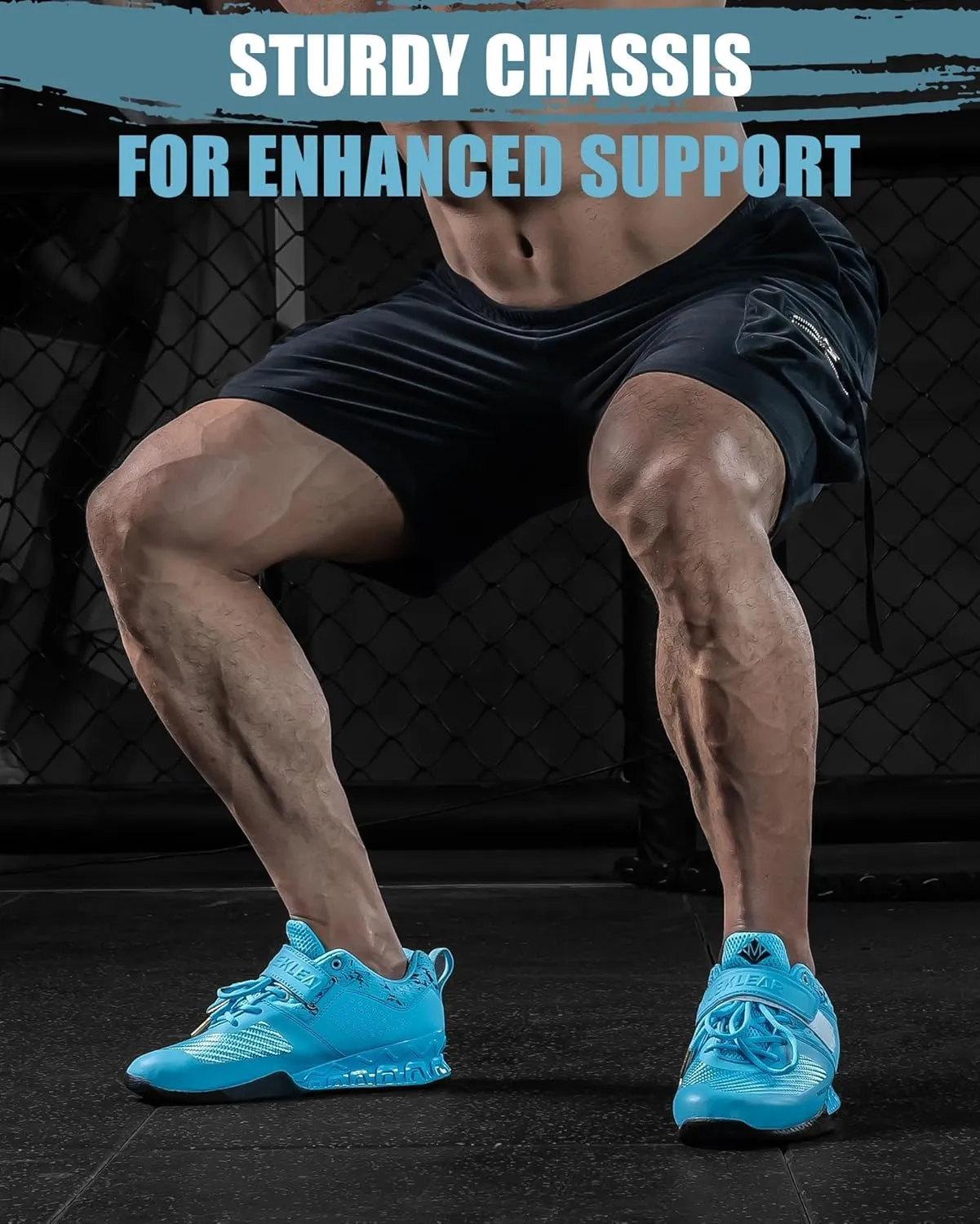 MANUEKLEAR Deadlift Shoes, Strong Anti-Slip Lifting Shoes for Men, Professional Training Weightlifting Shoes for Men and Women, Squat Shoes for Powerlifting with Rubber Non-Slip Sole