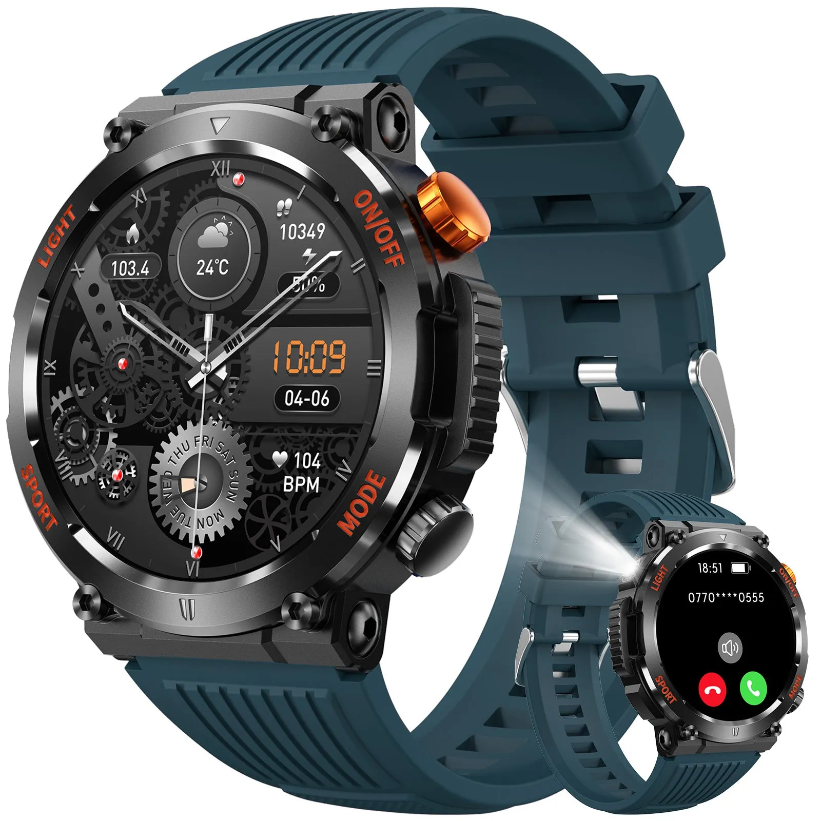 MEGALITH Smart Watch HT17 for Fitness Sports-Activity Tracker Smartwatch for Android iOS Phones