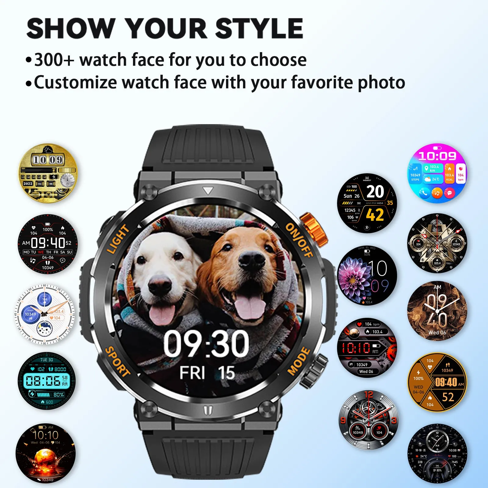 MEGALITH Smart Watch HT17 for Fitness Sports-Activity Tracker Smartwatch for Android iOS Phones