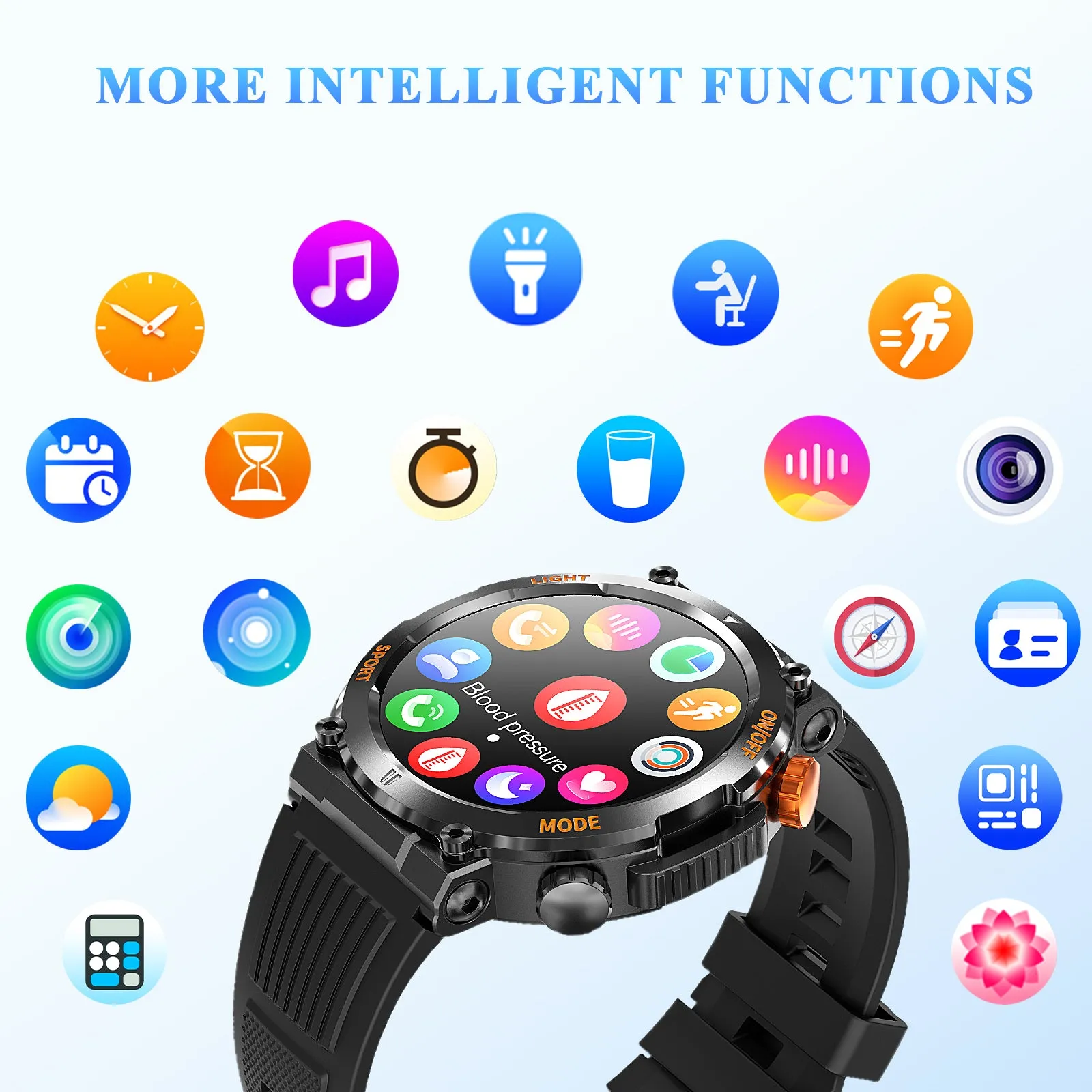 MEGALITH Smart Watch HT17 for Fitness Sports-Activity Tracker Smartwatch for Android iOS Phones