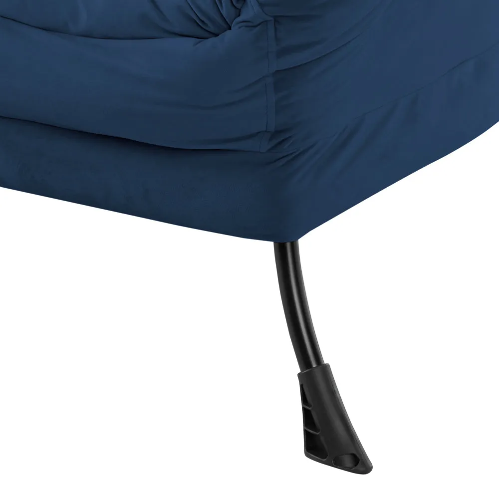 Mellow Lazy Chair, Blue Velvet