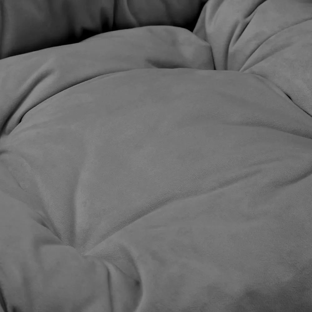 Mellow Lazy Chair, Grey Velvet