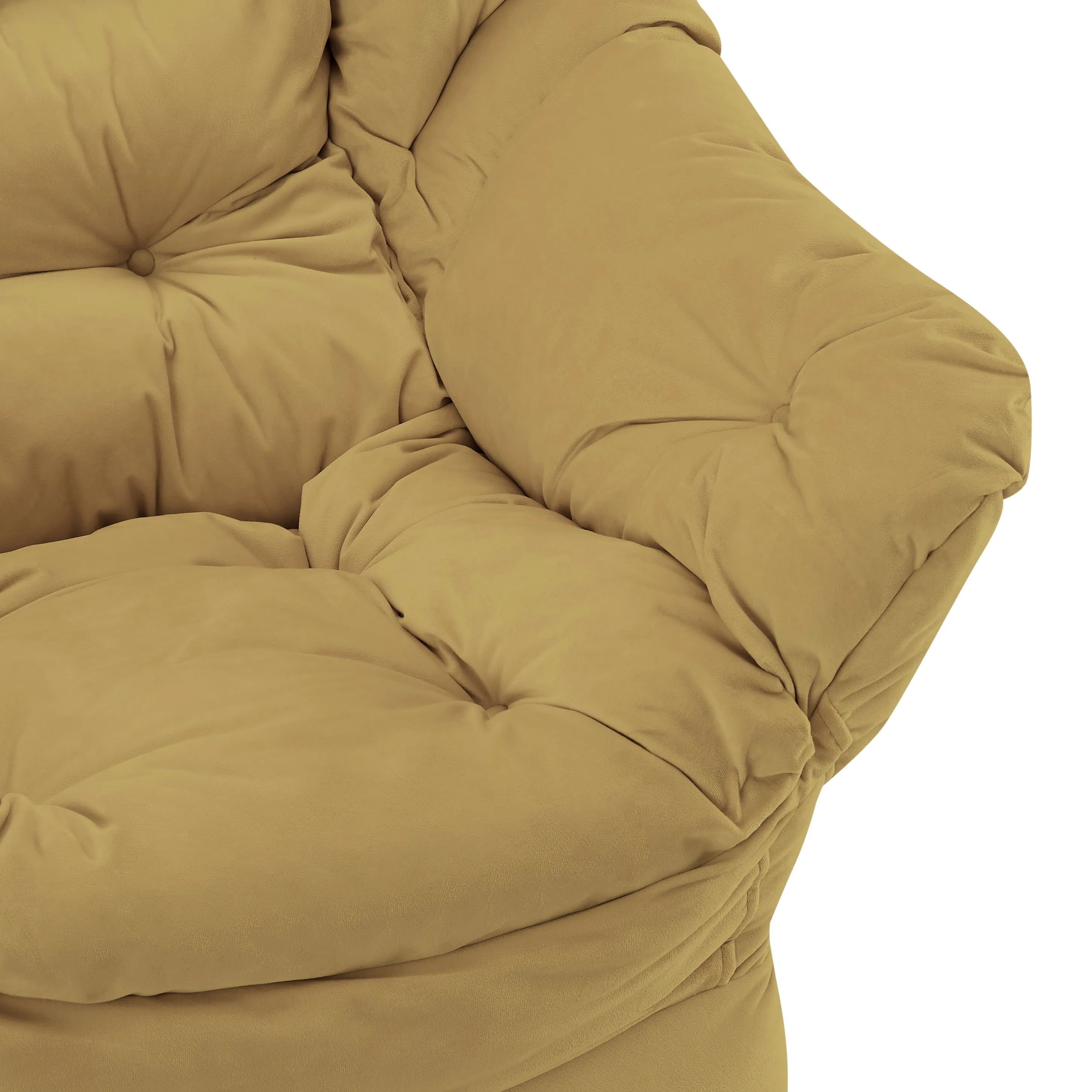 Mellow Lazy Chair, Yellow Velvet