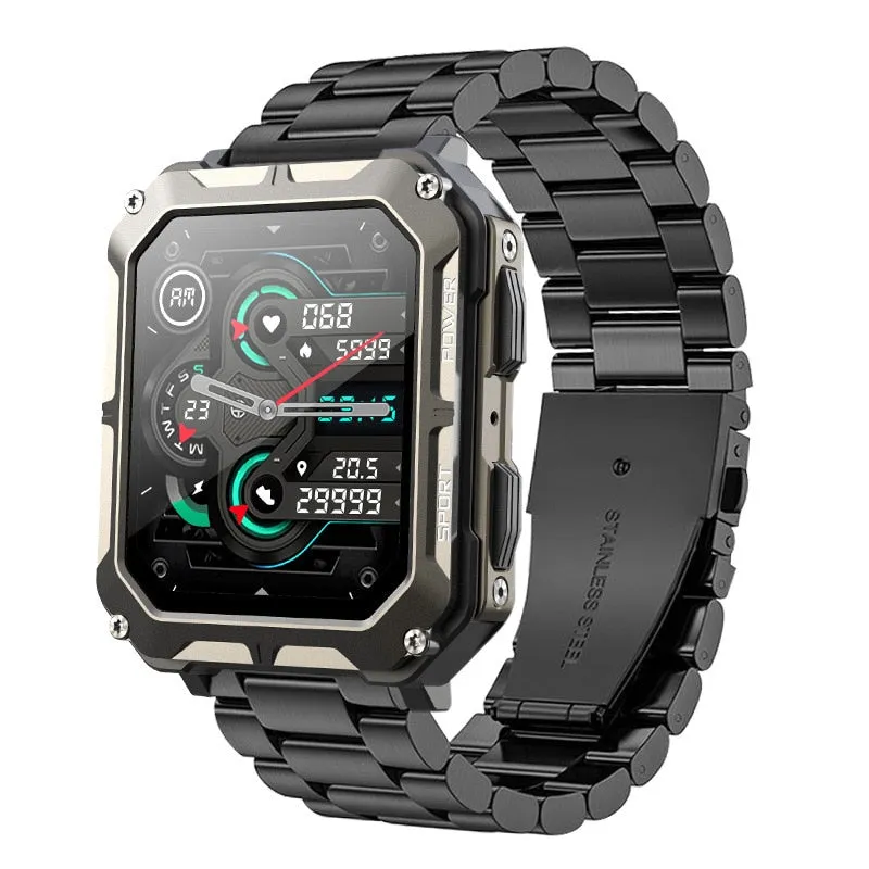 Men Music BT Call Outdoor Sports Fitness Tracker Smart watch
