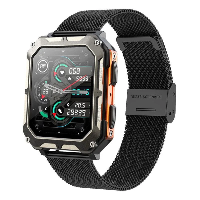 Men Music BT Call Outdoor Sports Fitness Tracker Smart watch
