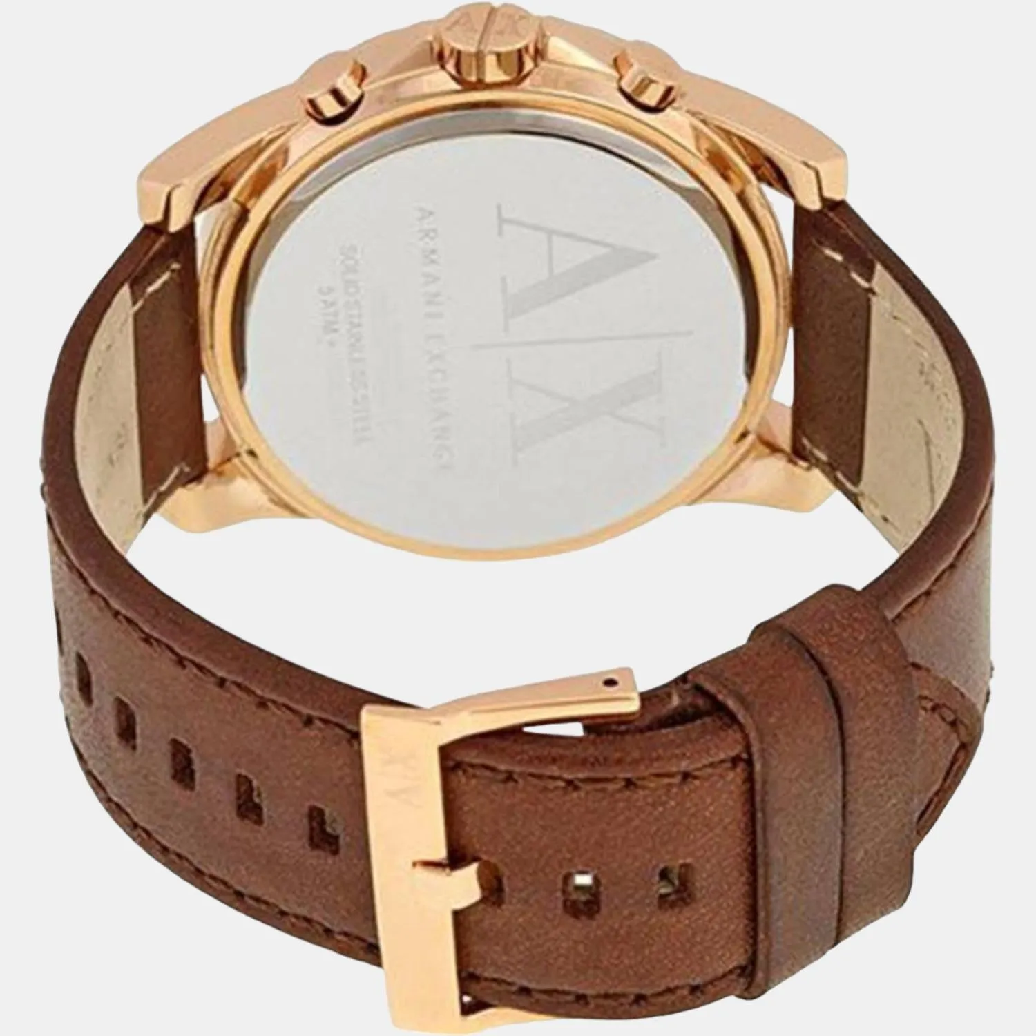 Men's Blue Chronograph Leather Watch AX2508I