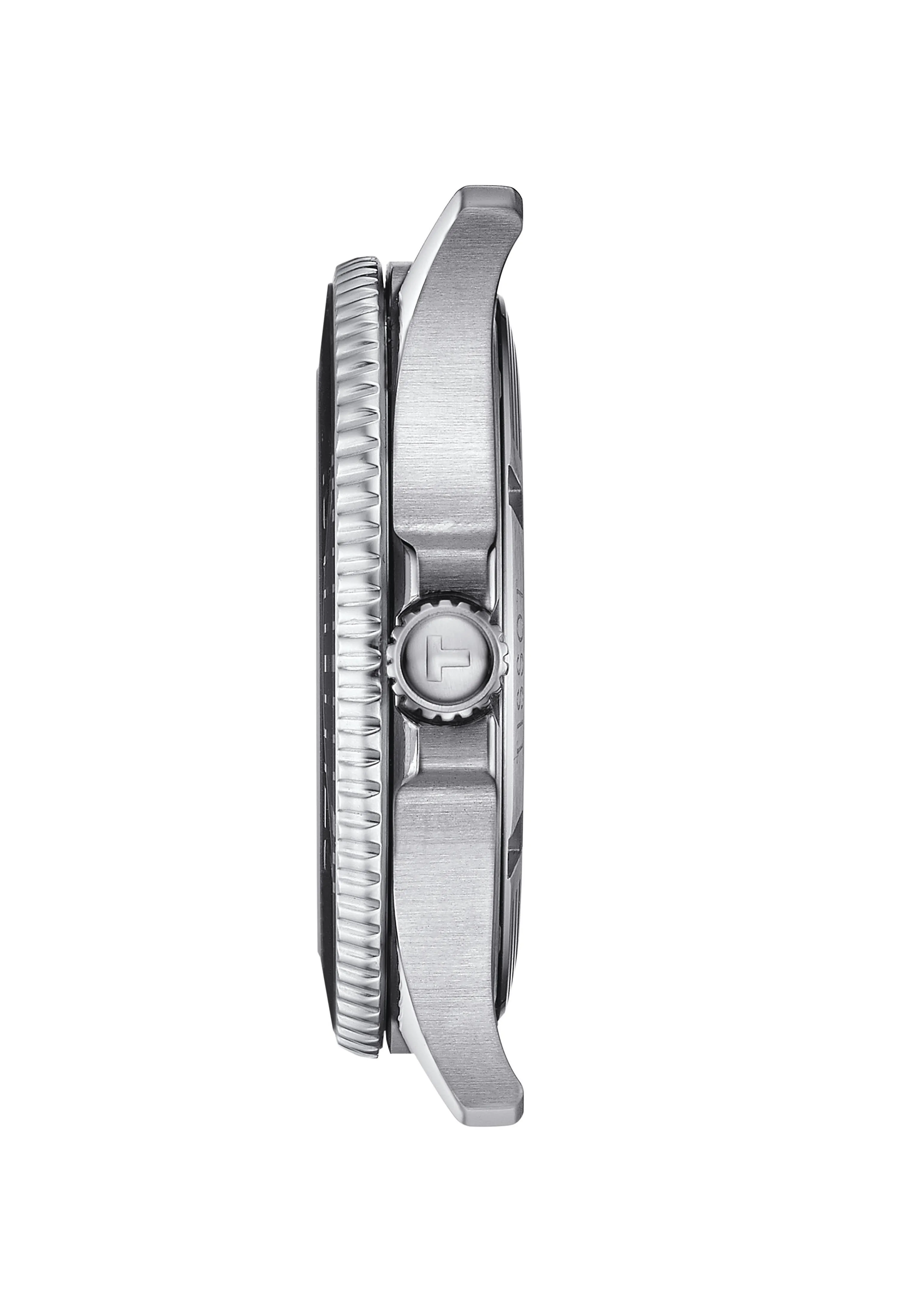 Mens Tissot 40mm Black Dial Seastar 1000 Stainless Steel Bracelet Watch