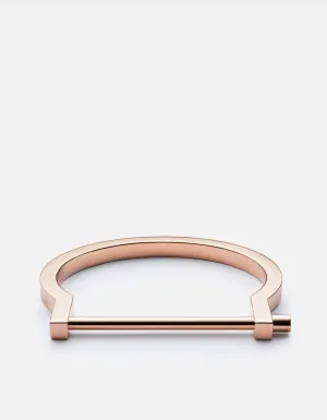Miansai Women's Modern Screw Cuff Rose Plated