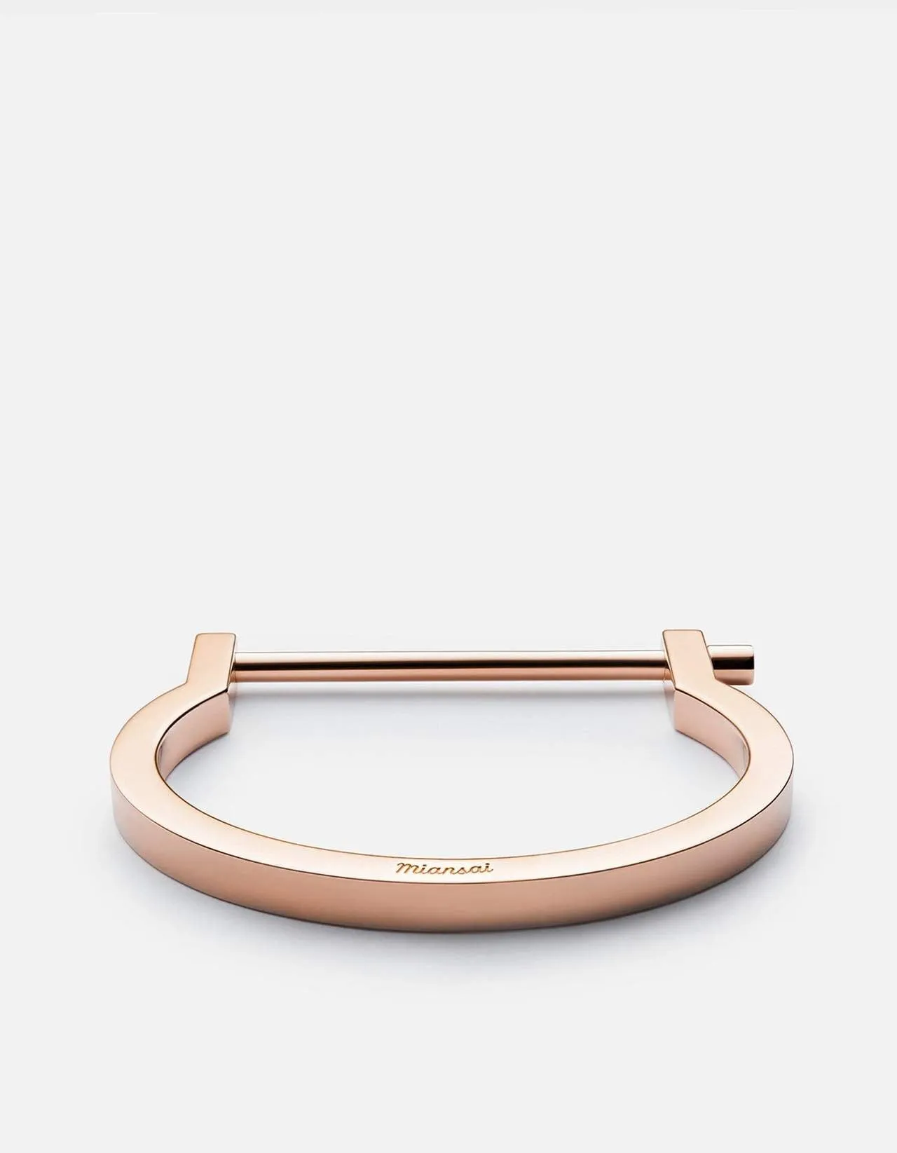 Miansai Women's Modern Screw Cuff Rose Plated