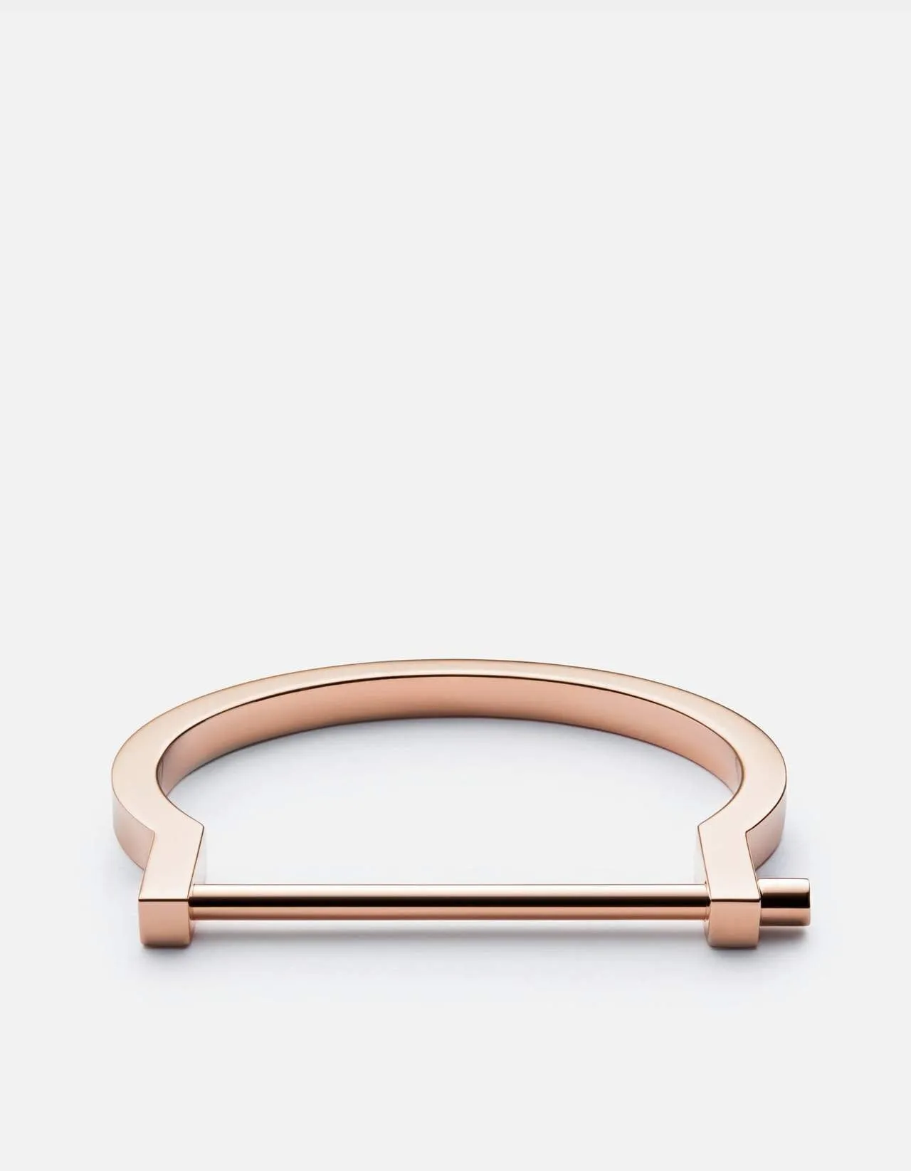 Miansai Women's Modern Screw Cuff Rose Plated