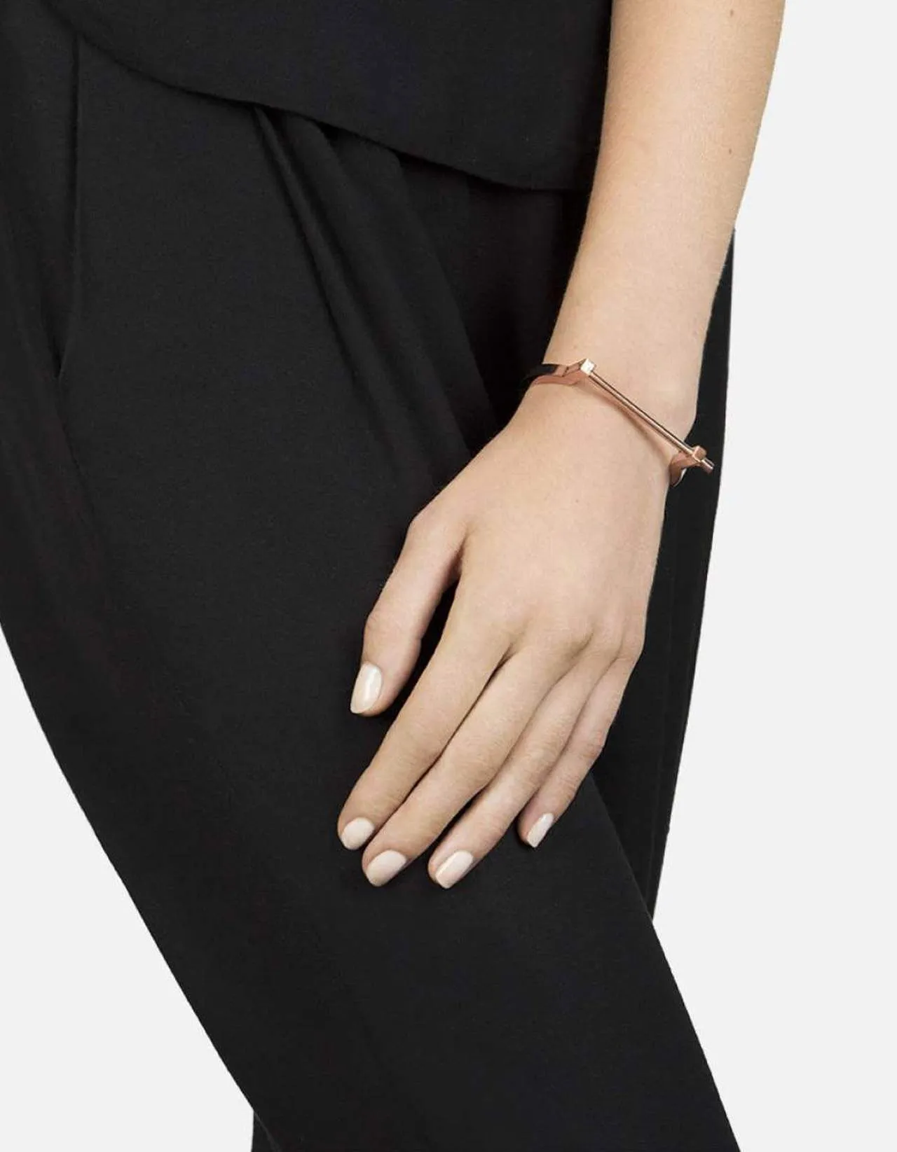 Miansai Women's Modern Screw Cuff Rose Plated