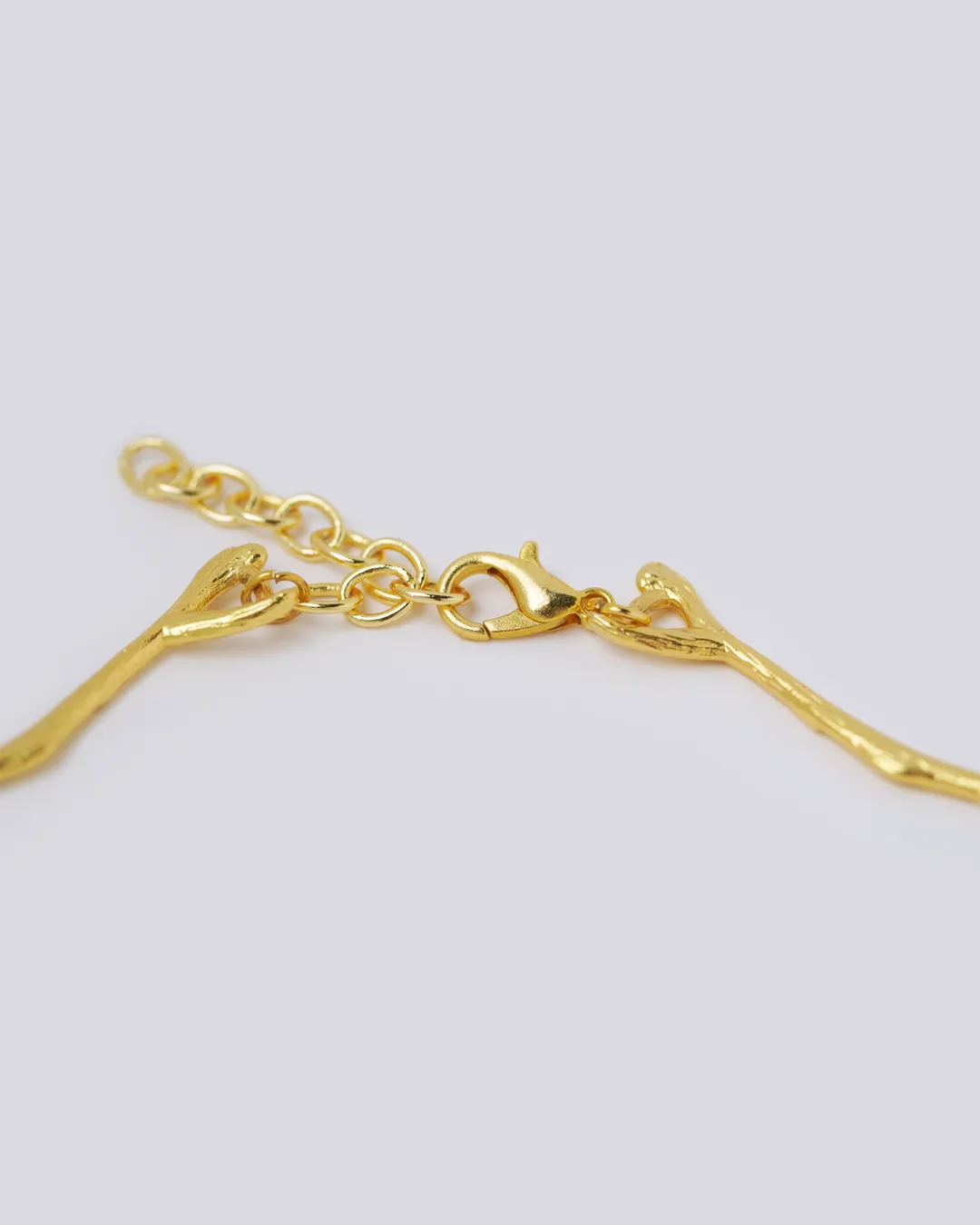 Neon Pink Gold Necklace