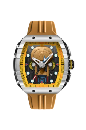 Nubeo Magellan Chronograph Star Trek Enterprise-D Limited Edition Security Yellow Men's Watch NB-6097-02