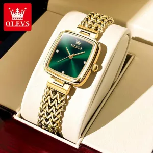 OLEVS Stainless Steel Quartz Watch: Elegant Timepiece for Women with CE Cert.