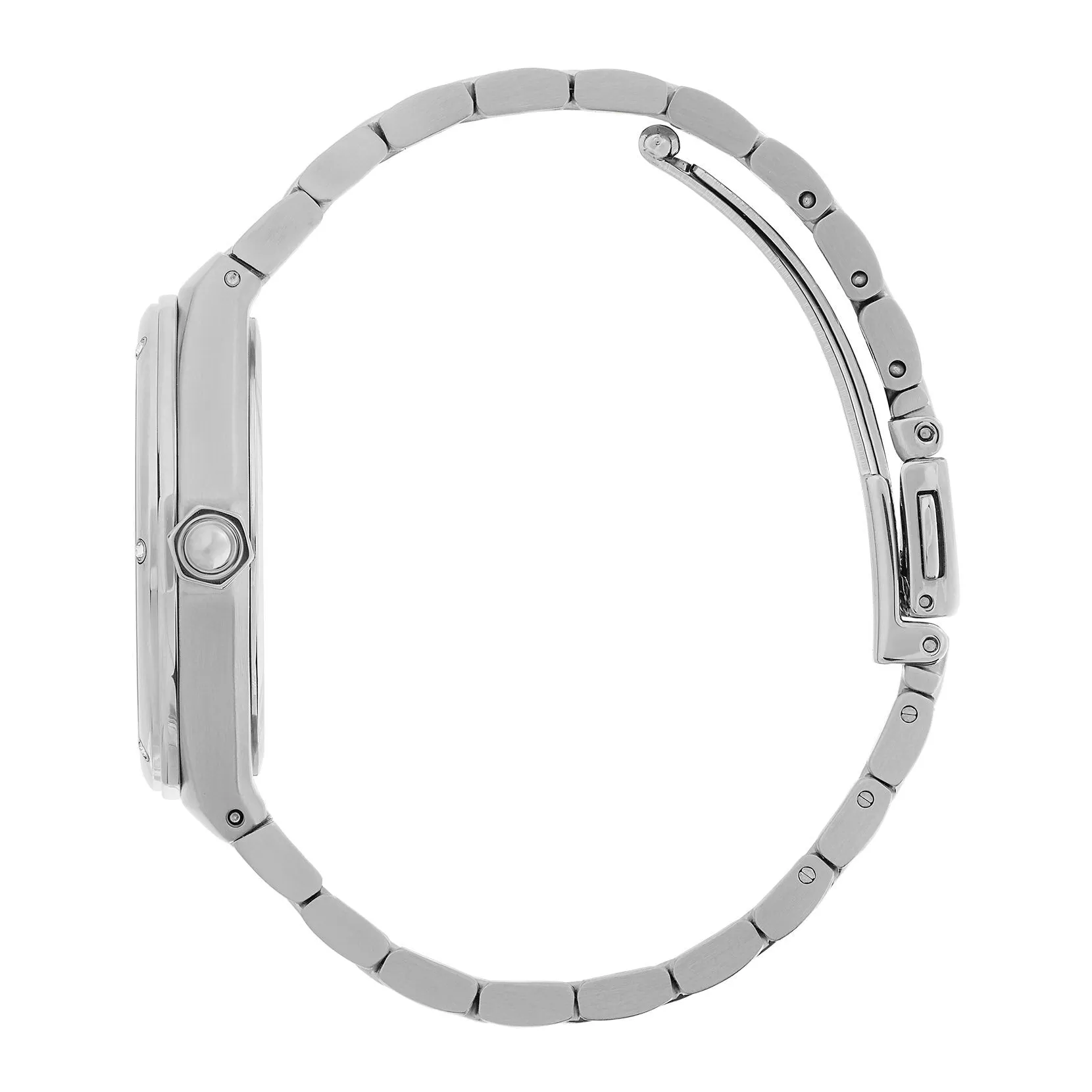 Olivia Burton Sports Luxe 33mm Hexa Blush & Silver Bracelet Watch