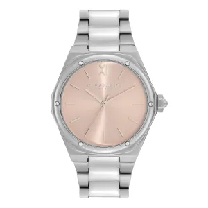 Olivia Burton Sports Luxe 33mm Hexa Blush & Silver Bracelet Watch