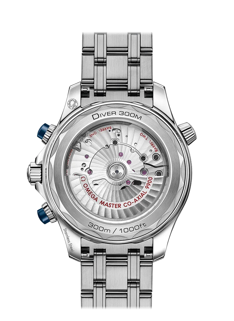 Omega Seamaster Diver Co-Axial Chronometer Chronograph Stainless Steel Men's Watch