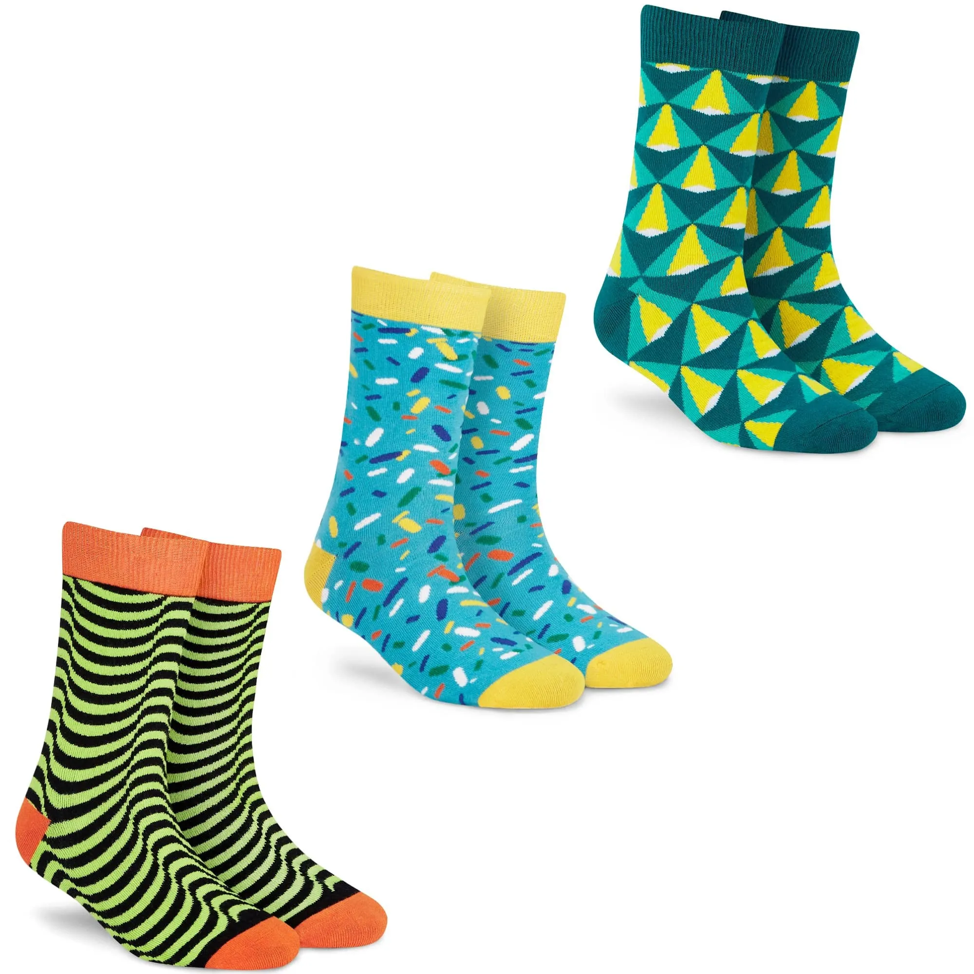 Opulent Crew Socks - 3-Pack for Everyday Elegance