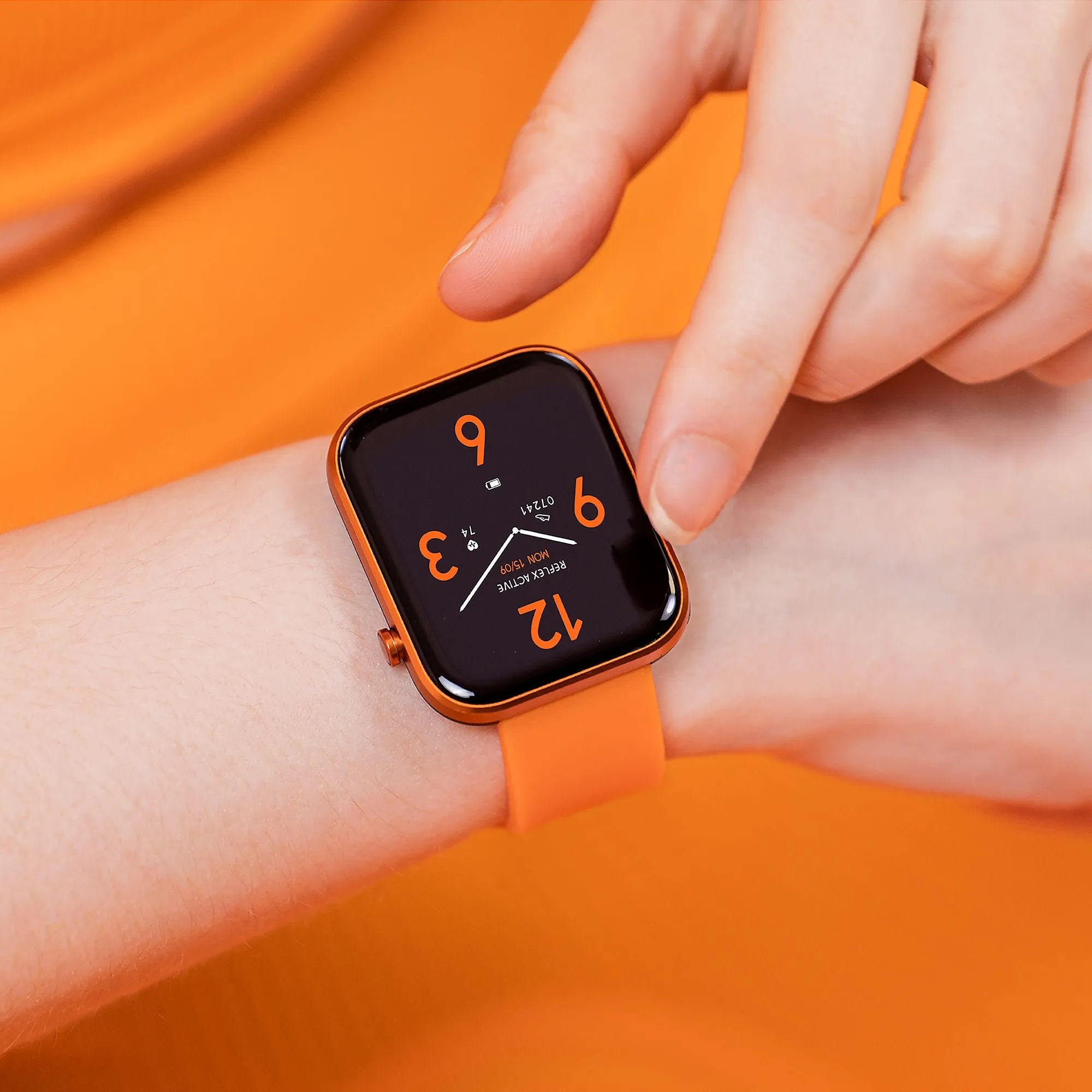Reflex Active Series 12 Orange Silicone Smartwatch RA12-2155