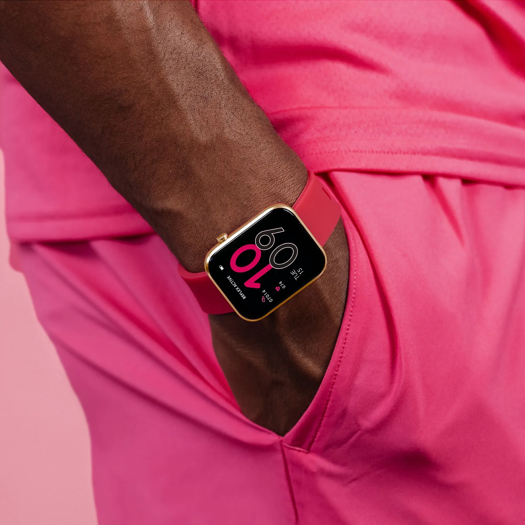 Reflex Active Series 12 Rose Gold/ Pink Silicone Smartwatch RA12-2152