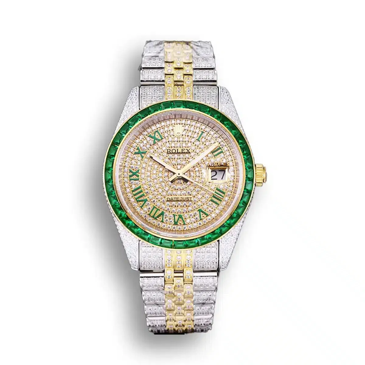 Rolex Datejust 126300 41mm Dial Full-Diamond Yellow Gold