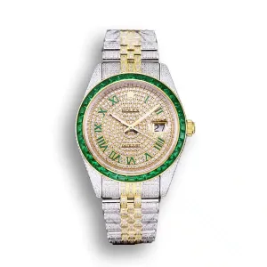 Rolex Datejust 126300 41mm Dial Full-Diamond Yellow Gold